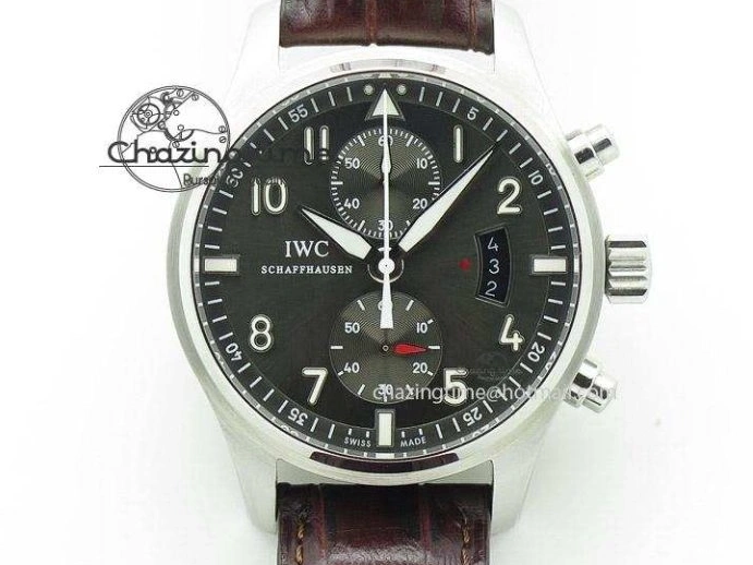 MIROTIME 0505 Durable Big Pilot IW329702 M+F 1:1 Best Edition Green Dial on Green Leather Strap MY 7006